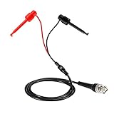 KKmoon　測定ケーブル　Test Leads　2Pcs BNC to Dual Testing Hook Test Leads Probe 50Ω Coaxial Cable P1020