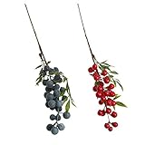 SM SunniMix 現実的　人工植物　果実　家庭　庭　装飾　結婚式　パーティー　装飾　2本