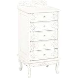 【ヴィオレッタ】チェスト（アンティークホワイト）猫足 アンティーク家具 hb3i-RCH-1754AW