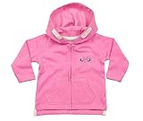 Jiggly Face, Sudadera con capucha del bebé, Goma Rosa/Transfer, 6-12 meses