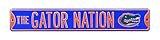 NCAA The Gator Nationロゴストリートsignstreetサイン、チームカラー、36 " x 6 "