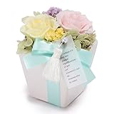 JewelzGift（ジュエルズギフト） プリザーブドフラワー 陶器ケース入り ギフト アレンジ 「ずっと綺麗なお花」 【全3色】 ティファニーブルー