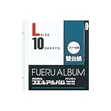 ナカバヤシ フリー替台紙 L アフ-LFR-10 (10枚組) ×5セット