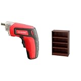 『電動ドライバー 充電式 RD110-R レッド』と『ラック スペースフィット 幅60×奥行29×高さ90cm ウォールナット S-SFR9060』のセット