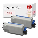 【エコッテ】 OKI (沖)用 EPC-M3C2 リサイクルトナー 大容量 2本セット COREFIDO COREFIDO コアフィード B821n-T B841dn