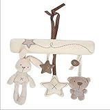 Mamas and amp Papas Cot HangingおもちゃベビーRattleソフトぬいぐるみウサギミュージカルモバイル製品