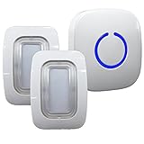 SadoTech® Wireless Passive Infrared Dual (2) Motion Sensor Doorbell, Short Reset Delay (1-5 sec), LE