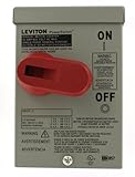 Leviton N3302-DS 30-Amp, 600 Volt, Toggle In Type 3R Enclosure Double-Pole, Industrial Grade, Ground