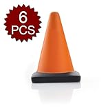(Price/6 PCS) Aspire Traffic Cone Stress Reliever, 2 3/8" W x 3 1/4" H x 2 3/8" D