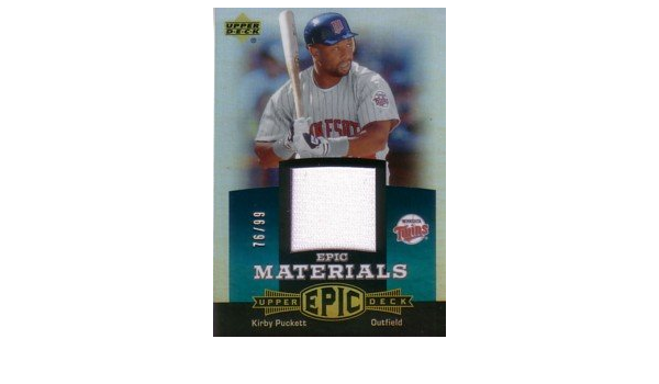 Amazon カービー パケット Kirby Puckett 06 Upper Deck Epic Jersey Mlbカード トレカ 通販
