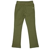 [Bee] ビー ストレッチパンツ ガールズ 女の子 キッズ 男の子 ボーイズ シンプル 伸縮性 ストレッチ 長ズボン 通学 通園 部屋着 春 夏 秋 冬 140cm グリーンカーキ