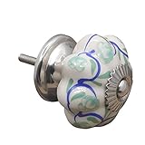 Lovoski 古典的な　セラミックノブ　取っ手　引き出し　キャビネット　プルハンドル　全7種類 - ぶどうの木