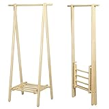 天然木 ハンガーラック コートハンガー 洋服ハンガー カラー：ナチュラル