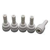 MALIDA Straight 1/4" Plug to 1/4" OD Tube Connect Water Filter Fitting RO Water Parts Pack of 5 [並行輸