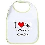 CafePress I Heart My Lithuanian Grandma Bib - Standard Kiwi by CafePress