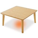 こたつ 正方形 80×80 こたつテーブル 薄型ヒーター 高さ2段階調整 ロータイプ ハイタイプ 継ぎ脚 木目調 ナチュラル