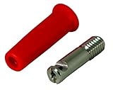 Cal Test Electronics CT2213 4mm Insulated In-line Banana Jack with Solder Wire Attachment 36 Amp Red