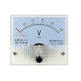 uxcell アナログ電圧計　アナログパネルゲージ電圧計　電圧メーターモデル85L1 AC 0-50V　矩形　クラス2.5