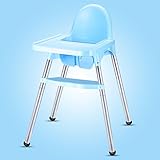 ZGL 子ども椅子 多機能ベビーダイニングチェアベビー食卓のテーブルと椅子ポータブルシート折りたたみ式の子供は椅子座ることを学ぶ ( 色 : 青 )