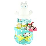 おむつケーキ ムーミン スナフキン ミイ 2段 出産祝い ベビーギフト タオル ソックス スタイ ハンドパペット moomin10