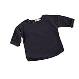 Plus Nao(プラスナオ) 長袖カットソー Tシャツ ロンT トップス 子供服 キッズ KIDS ベビー服 ベビーウェア シンプル 無地 定番 ベーシック ラウンドネック クルーネック カジュアル