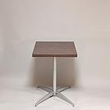 カフェテーブル・コーヒーテーブル 幅52×奥行52×高さ71.5cm ダークブラウン