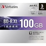 三菱化学メディア 4倍速対応 BD-R XL 3枚パック 100GB ホワイトプリンタブル VBR520YP3D1