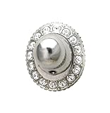 Carpe Diem Hardware 1710-24C Cache Hook Made with Swarovski Crystals, Platinum [並行輸入品]