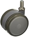 Shepherd MRI Series 50mm Diameter Conditional Twin Thermoplastic Elastomer Wheel Caster, 3/8 Diamete