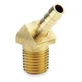 Parker Hannifin 139HB-4-2 Brass Body 45 Degree Elbow Hose Barb Fitting 1/4 Hose Barb x 1/8 Male Thre