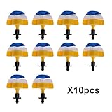 Beito 10個入り 灌漑スプリンクラー 灌漑ノズル 360度回転 ミスト?噴霧?灌漑?散水用具 ガーデニング 園芸