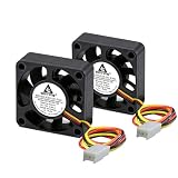 GDSTIME 2PCS 40mm x 10mm 12VDC、3ピン、40mm薄型 2連PCケースファン冷却ファン、コンピュータ CPU冷却