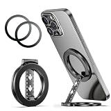 【スマホスタンド】【両面マグネット】 マグネット スマホリング スマホホルダー 車 スマホスタンド magsafe リング magsafe スタンド Magnet Stand 超强磁力 折り畳み式 マルチ 簡単着脱 角度自由 ヒンジ調整工具付き 携帯スタンド 車載スマホホルダー マジェット iPhone17 16 15 14 13 12シリーズ対応 MagSafeケース対応