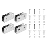 BCPのパック4亜鉛プレート長方形クリップクランプfor 6 – 10 mm厚さガラス
