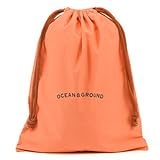 OCEAN＆GROUND オーシャンアンドグラウンド コットン巾着 大 サーモンピンク