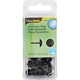 Dritz Upholstery装飾爪24パック、7 / 16インチ、ブラック