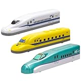 オンダ(Onda) プルバック新幹線 電車 N700S ドクターイエロー はやぶさ 3種 セット おもちゃ 電池不要 電源不要 すぐ遊べる 3才以上