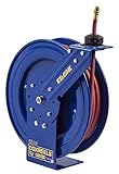 Coxreels EZ-P-LP-135 Safety Series Spring Rewind Hose Reel for air/water: 1/4 I.D., 35' hose, 300 PS