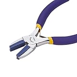 BENECREAT ジュエリーペンチ ステンレス製 青い厚いプラスティック口 ストレッチ ジュエリー作り アクセサリーツール 手芸ペンチ 手芸工具