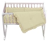 Baby Doll Bedding Solid Cradle Set, Yellow by BabyDoll Bedding