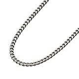 [silver KYASYA]シルバー925 チェーン ネックレス 喜平チェーン silver925 きへい ネックレス 銀 シンプル 刻印あり (幅：2mm, 60)