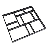 ガーデン舗装金型 型枠　モールド　45 * 40 * 4cm　PP製　DIY　ガーデニング　セメント　床　庭レンガ　石畳　遊歩道/景観コンクリート/遊園地歩道などに装飾　金型　鋳型　成形