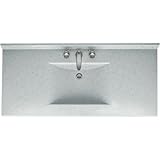 Swanstone cv2249 Contour One Piece化粧台シンク上部と49 " Wide、 22" CV02249.053 1