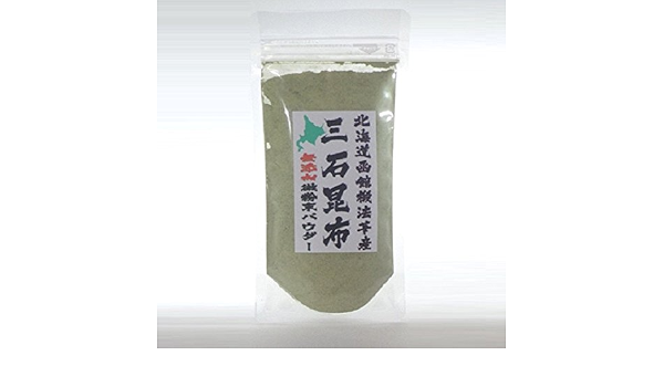 Amazon 三石昆布 無添加微粉末パウダー 100g 1個 産地直送 函館吉兆堂 だし昆布 通販