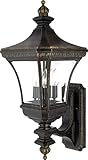 Quoizel DE8960IB Devon 26-Inch x 11-Inch 3 Light Outdoor Wall Fixture, Imperial Bronze [並行輸入品]