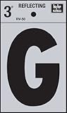 hy-ko rv-50 / Gビニールself-stick Reflective with Letter G、3、"ブラック