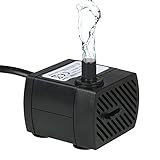 Decdeal 水中ポンプ卓上噴水池 1つのノズル付き 水ガーデン 水耕システム 1.5m電源コード AC110V
