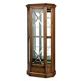 ガラスキャビネット ショーケース オーク材 アンティークリプロダクション ブリティッシュ