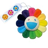 Kaikai Kiki フラワーキーチェーン お花ぬいぐるみ レインボー＆ホワイト