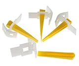 100個プラスチックタイル平準化スペーサConstructionフローリングレベル